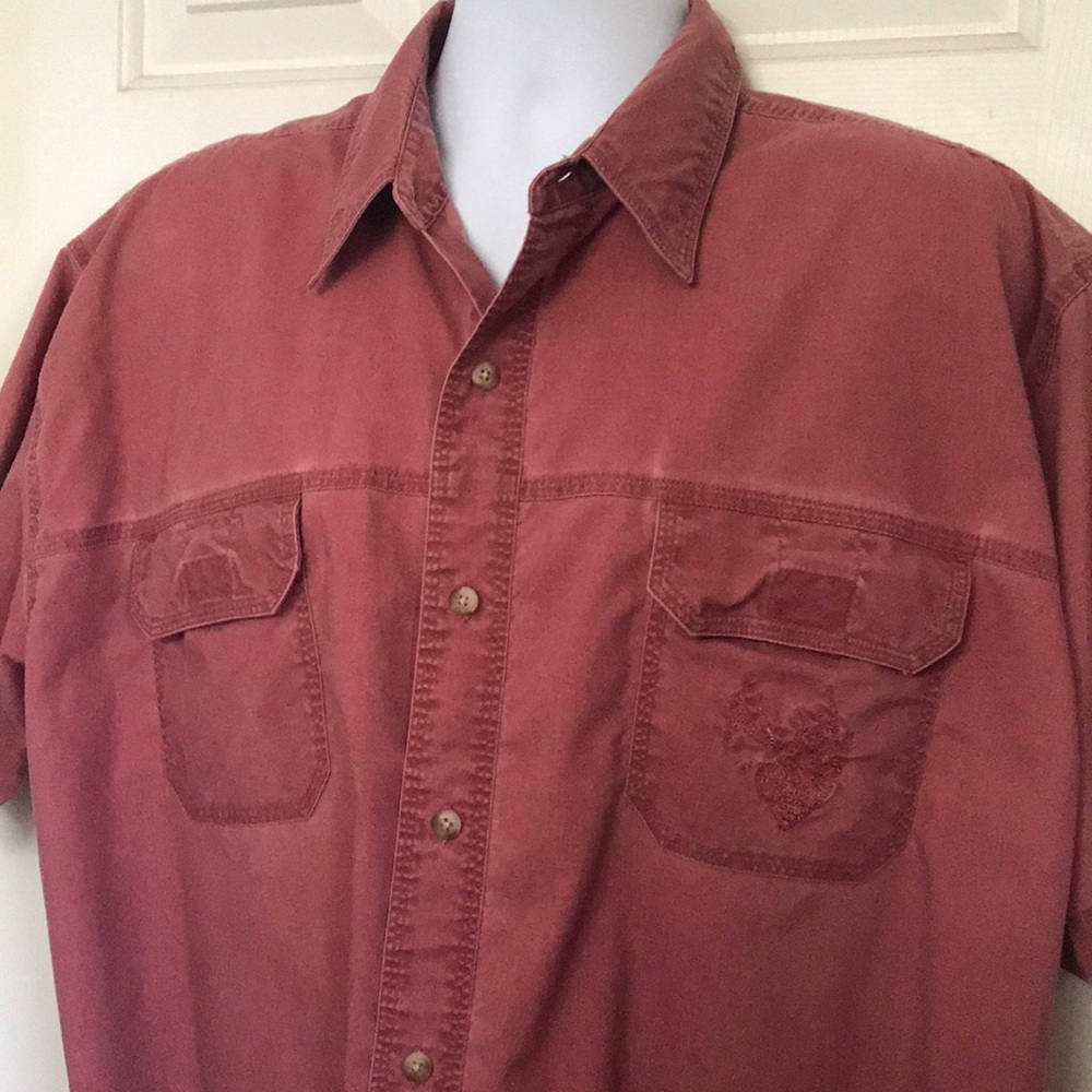Men’s Sportsman’s short sleeve with Elk embroidery